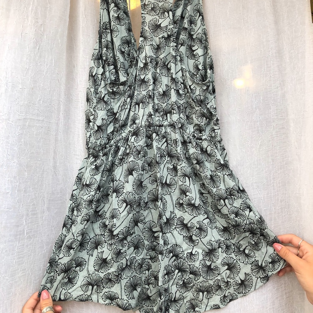 Ellison Road mint green floral romper!